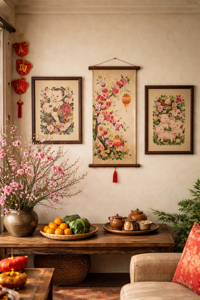 Tranh treo ngày Tết cổ truyền