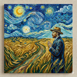 Wheatfield with Crows