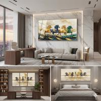 Tranh Mã Đáo Thành Công phong cách sâu lắng